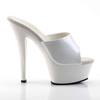 Pleaser - KISS201 Mules à talons - Chaussures de pole dance - Blanc Product image